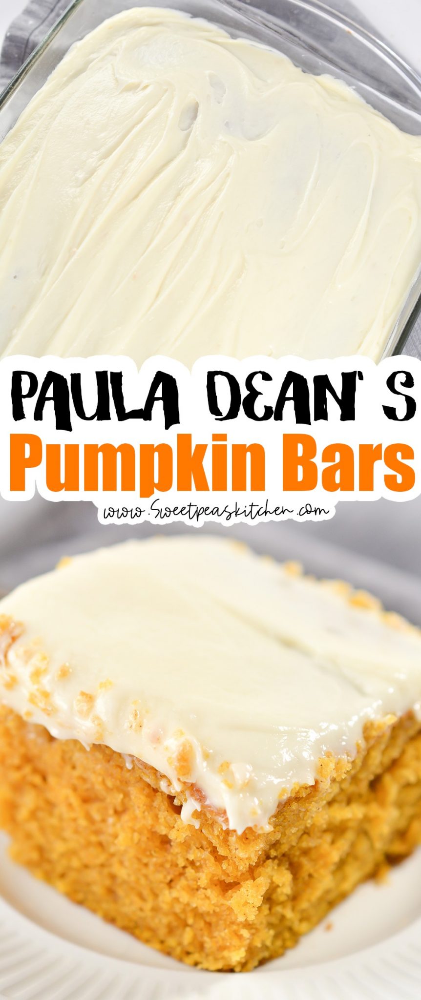 Paula Dean's Pumpkin Bars - Sweet Pea's Kitchen