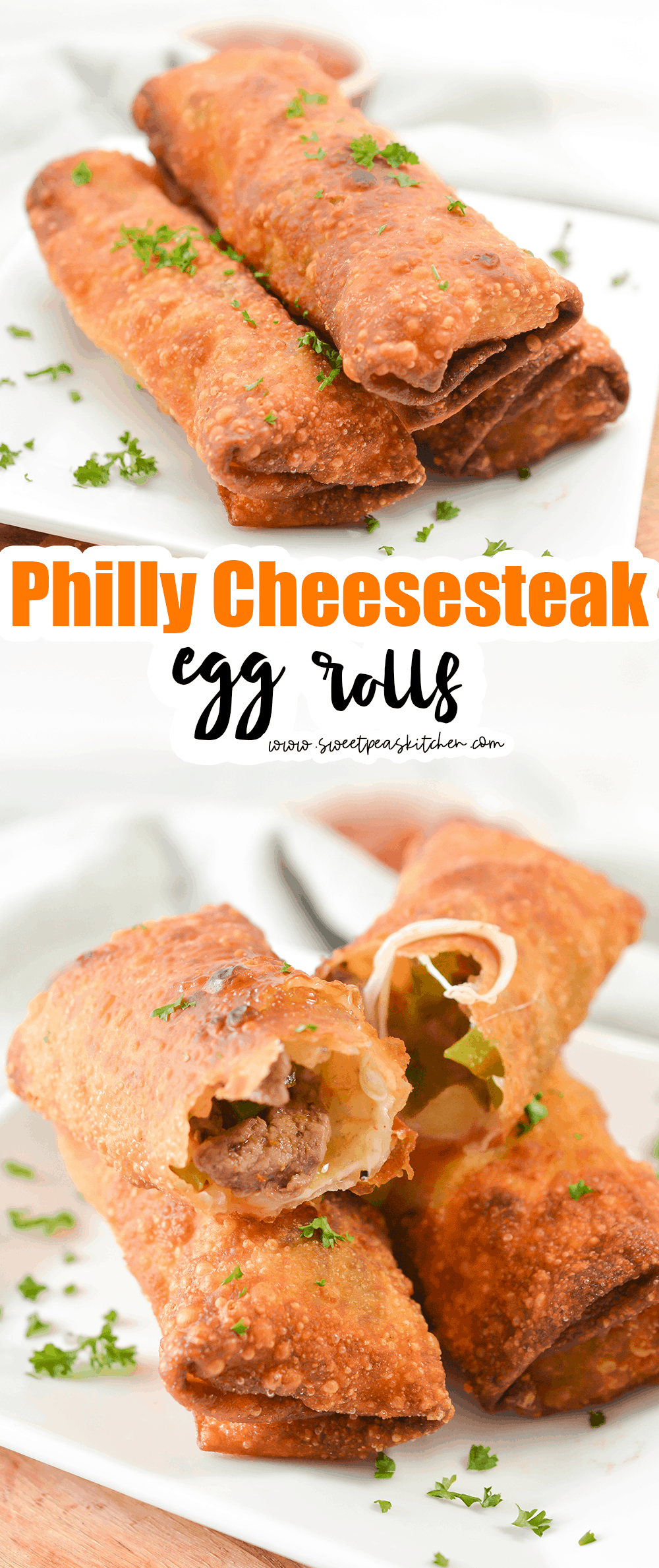 Philly Cheesesteak Egg Rolls