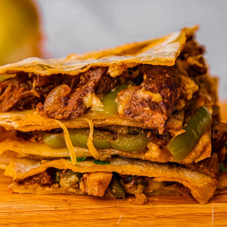 Steak Cheese Steak Quesadillas - Sweet Pea's Kitchen