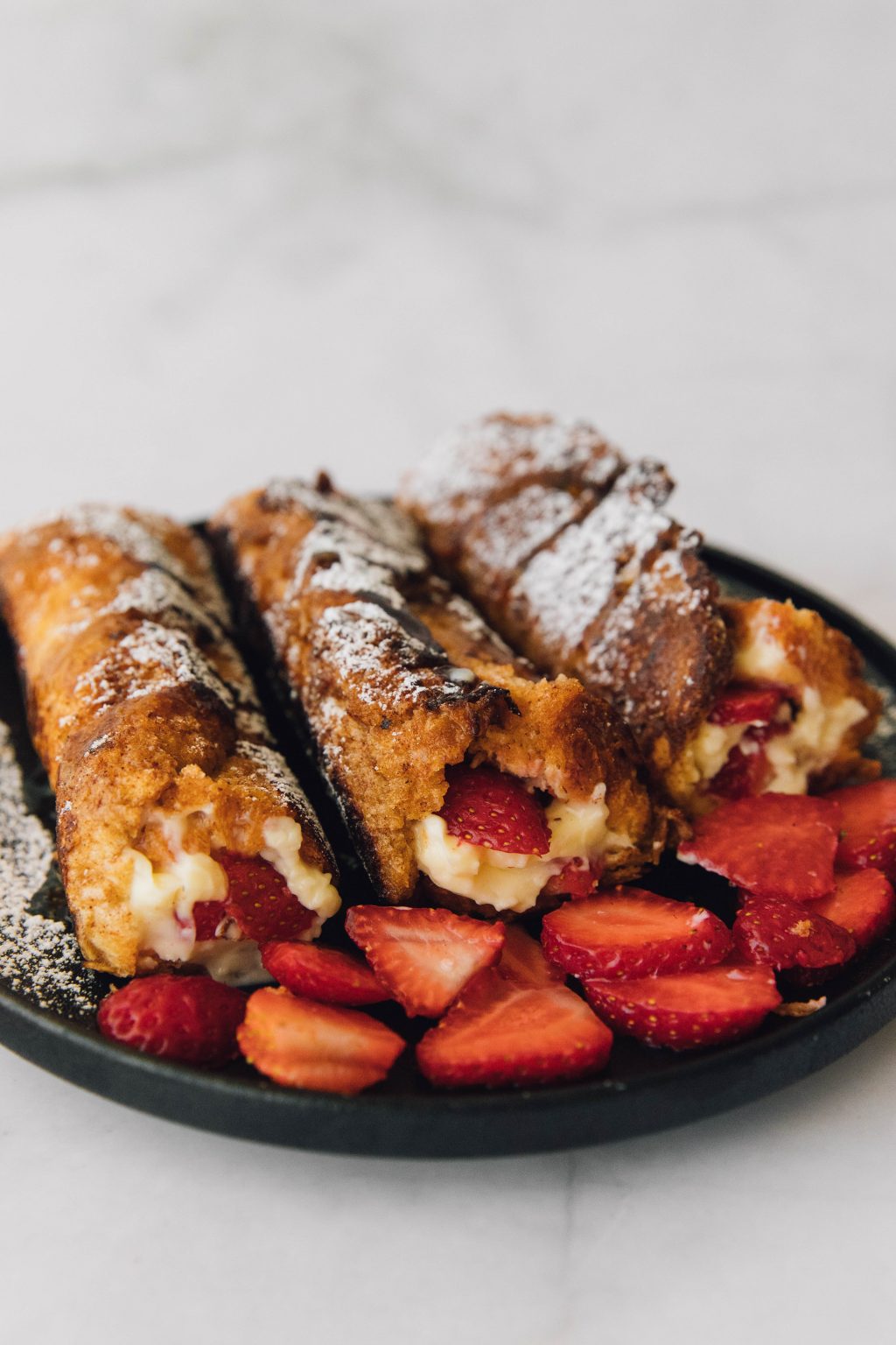 Strawberry Cream Cheese Stuffed French Toast Sweet Peas Kitchen