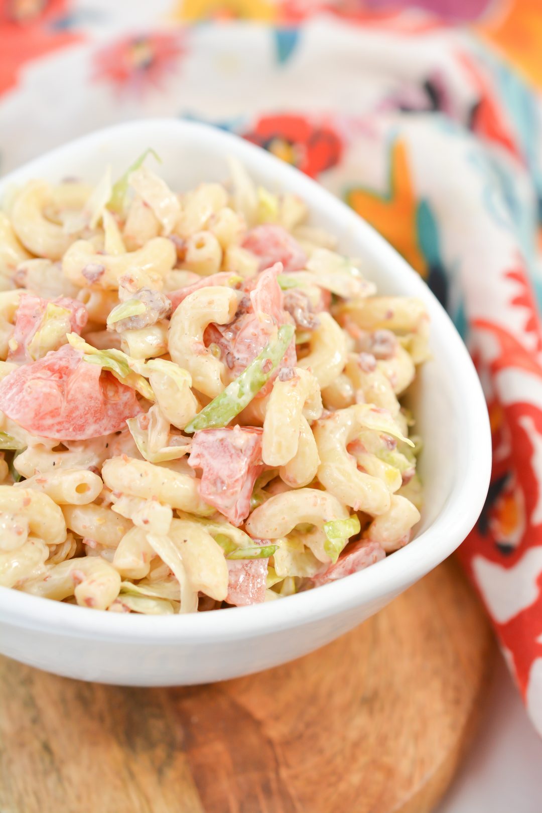 Bacon, Lettuce and Tomato Macaroni Salad - Sweet Pea's Kitchen