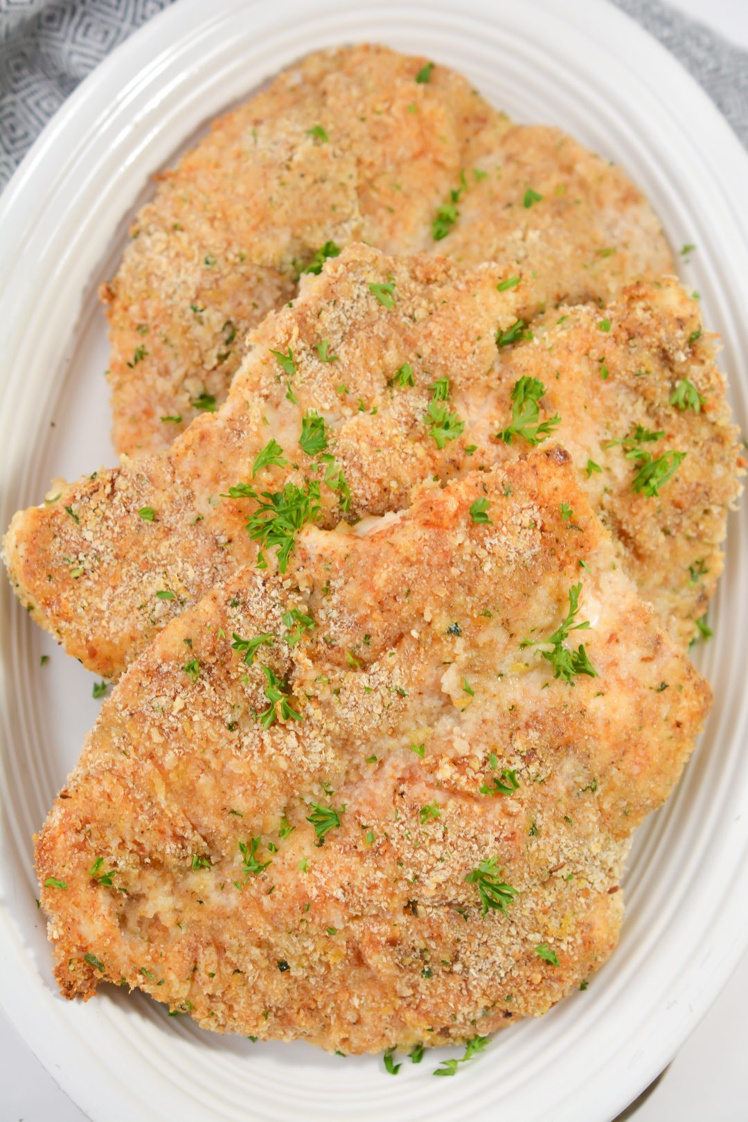 Baked Chicken Schnitzel - Sweet Pea's Kitchen