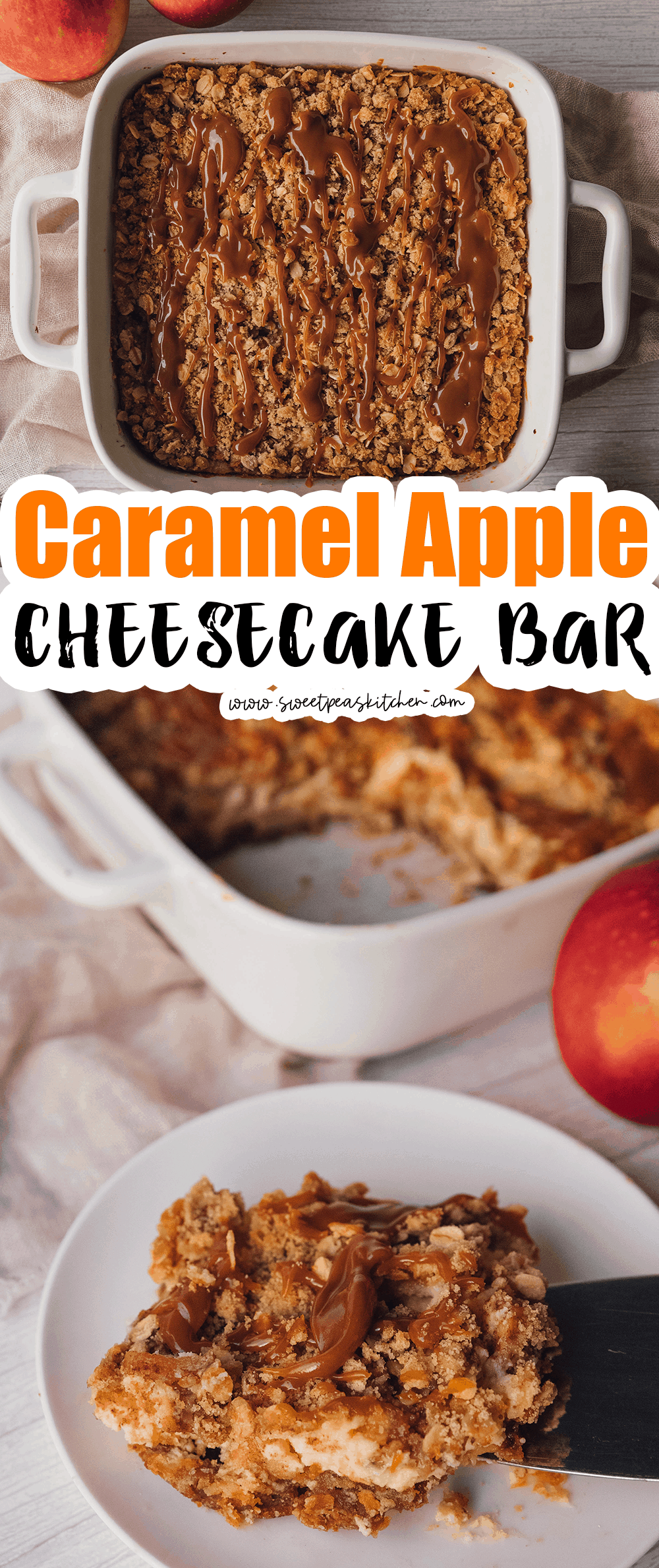 Caramel Apple Cheesecake Bar