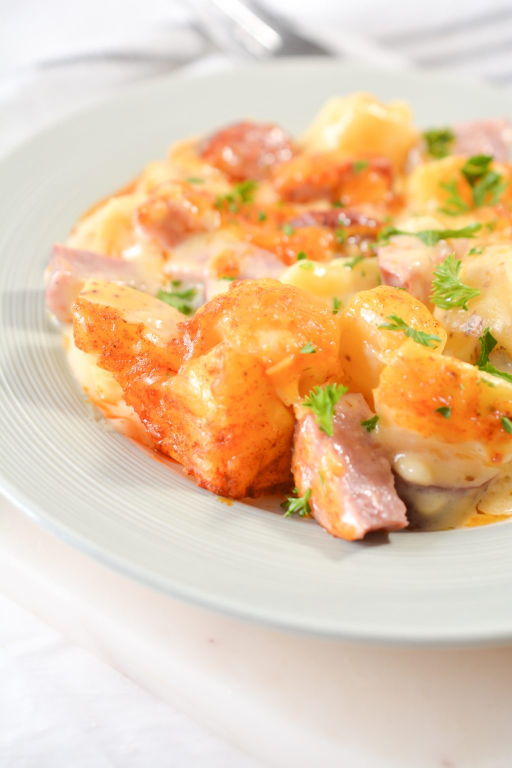 Cheese, Potato and Smoked Sausage Casserole - Sweet Pea's Kitchen