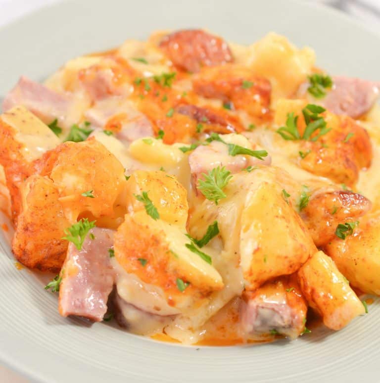 Cheese, Potato and Smoked Sausage Casserole - Sweet Pea's Kitchen