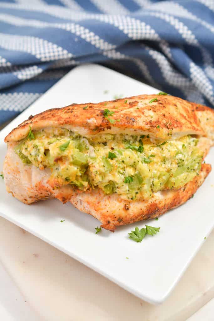 Cheesy Broccoli Stuffed Chicken Breasts Sweet Pea's Kitchen
