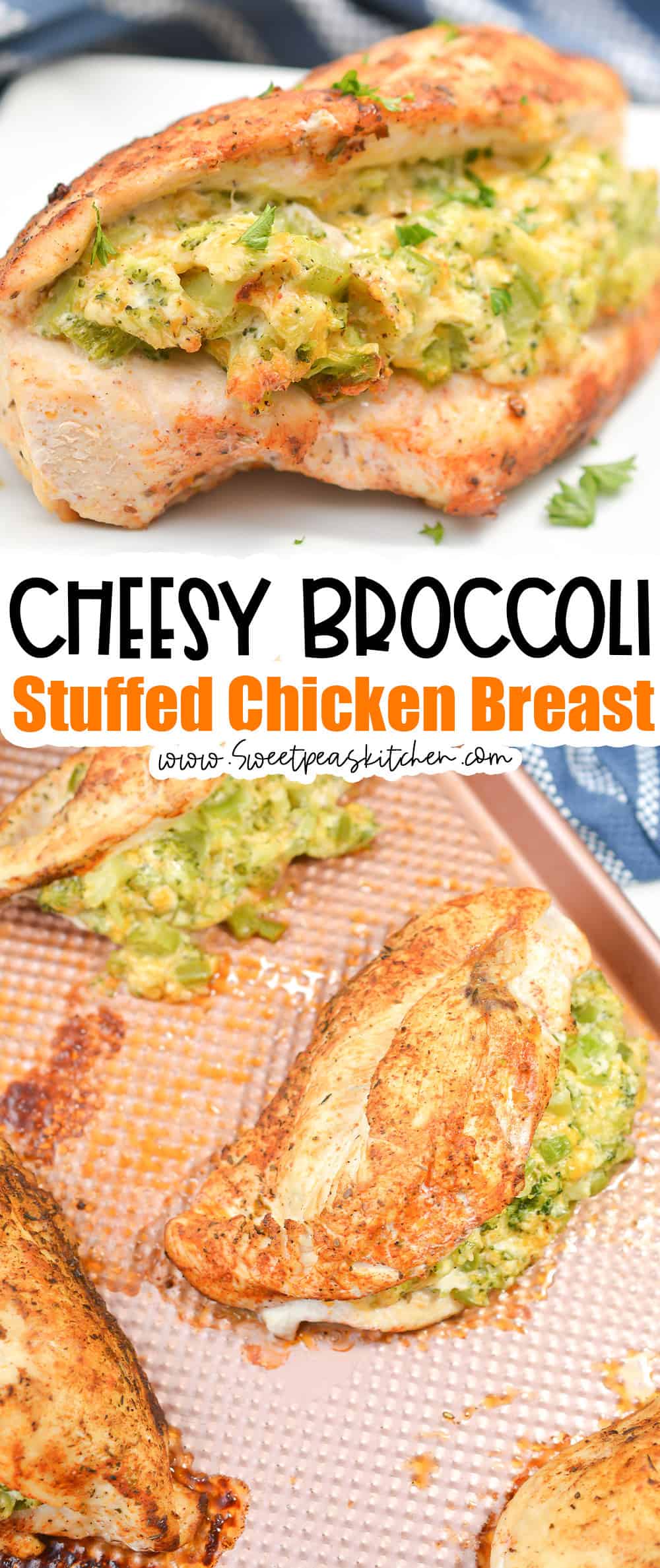 Cheesy Broccoli Stuffed Chicken Breast