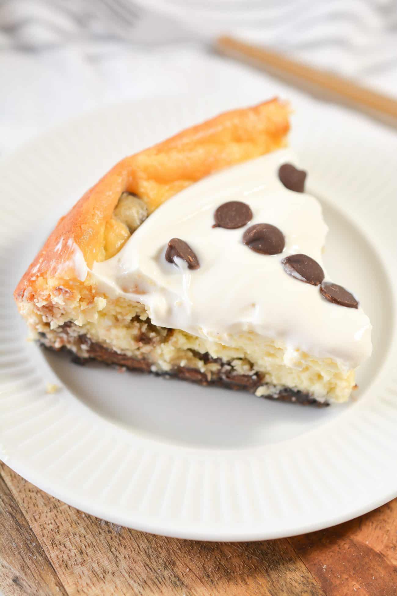 Chocolate Chip Cookie Dough Cheesecake Sweet Pea's Kitchen