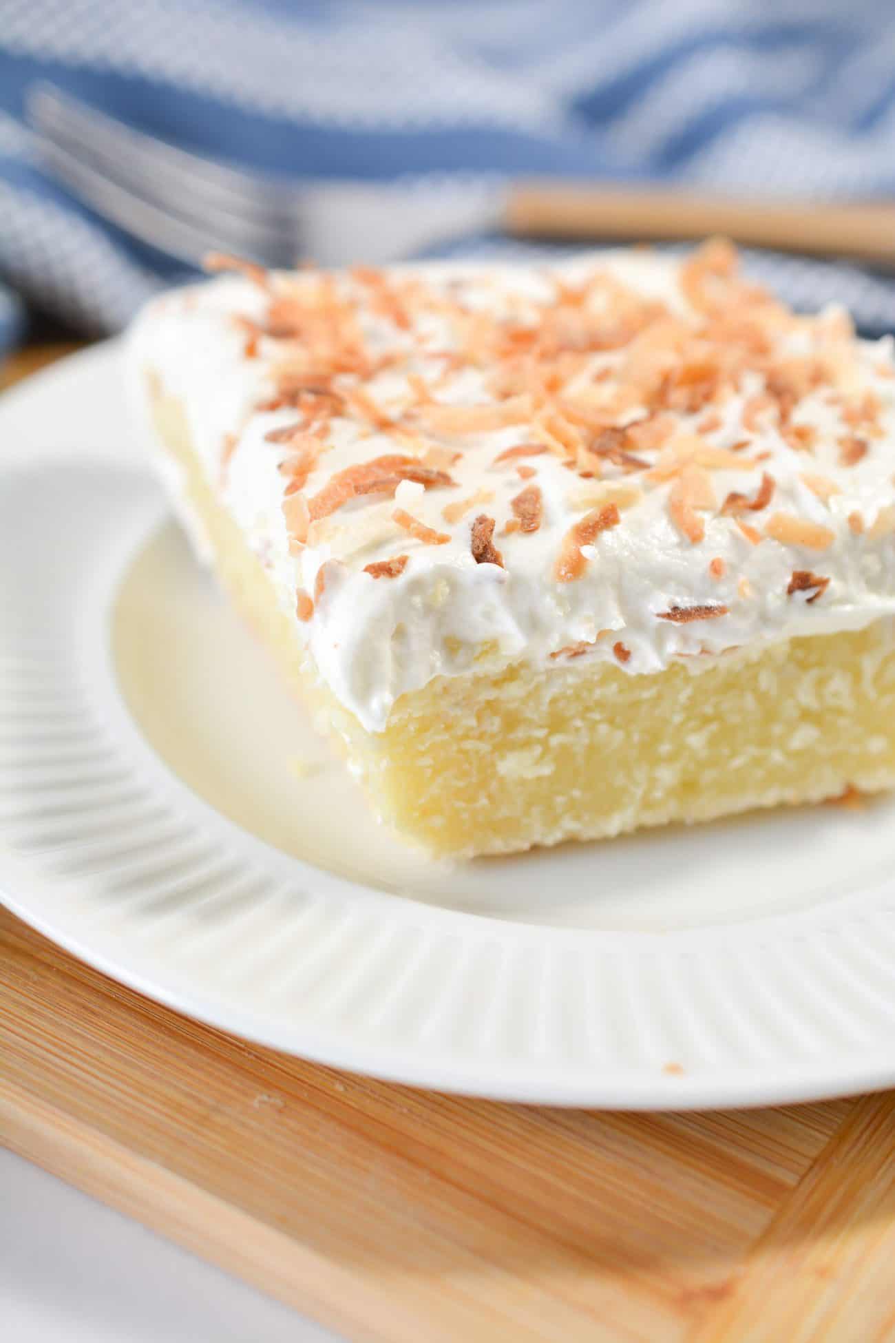 Coconut Topped Cream Cheese Sheet Cake