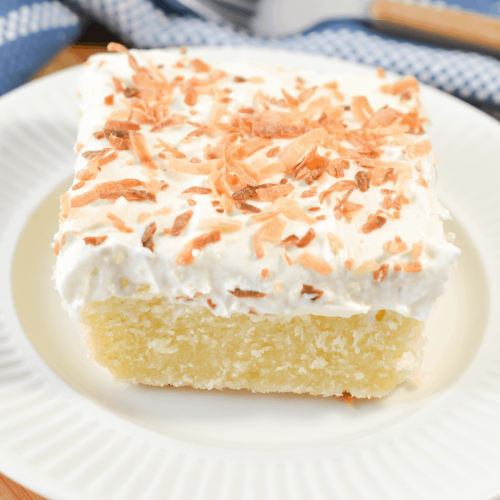 Coconut Topped Cream Cheese Sheet Cake - Sweet Pea's Kitchen