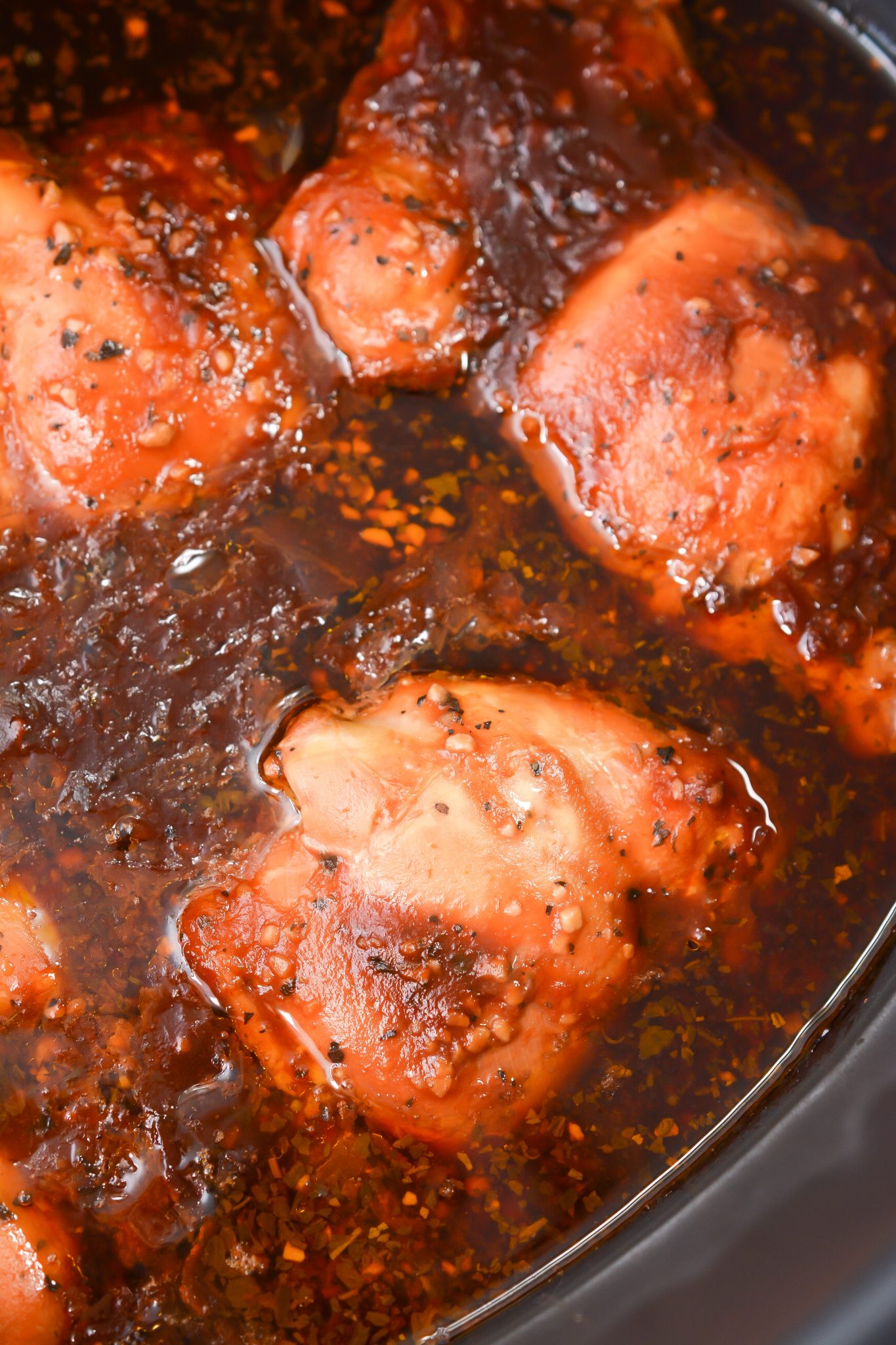 Honey Garlic Slow Cooker Chicken Thighs Sweet Pea's Kitchen