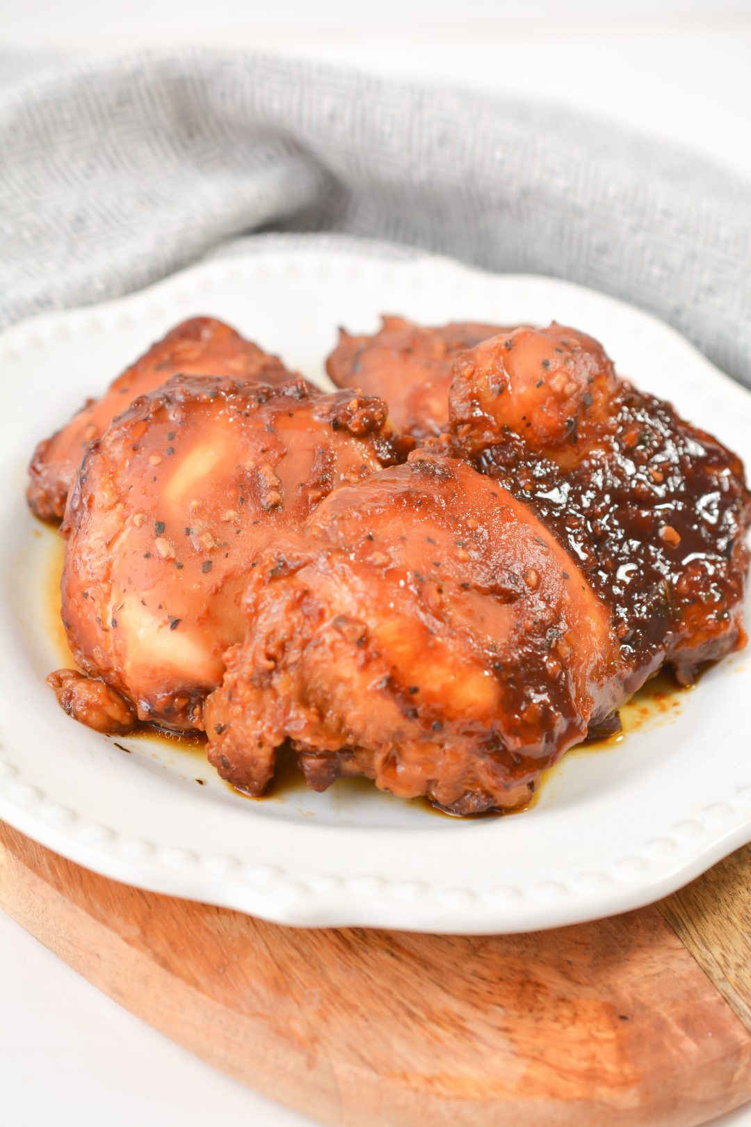 Honey Garlic Slow Cooker Chicken Thighs Sweet Pea's Kitchen