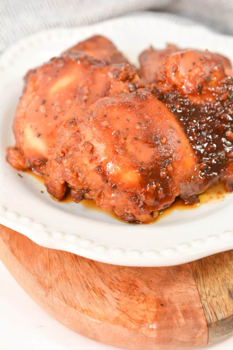 Honey Garlic Slow Cooker Chicken Thighs Sweet Pea S Kitchen