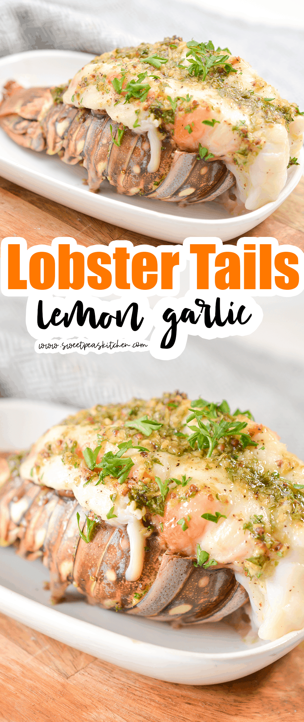 Lemon Garlic Lobster Tails