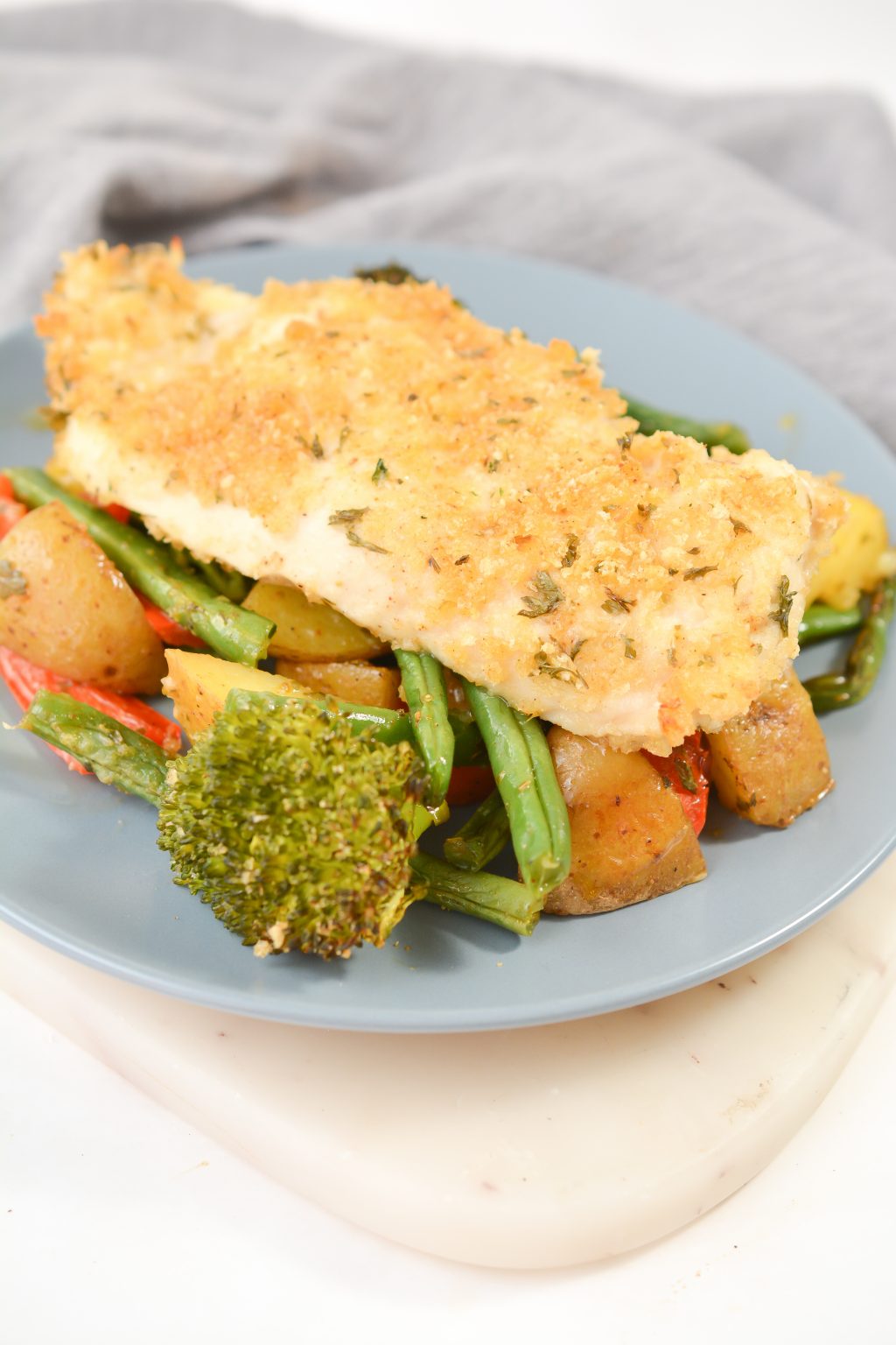 Sheet Pan Parmesan and Panko Chicken and Veggies Sweet Pea's Kitchen