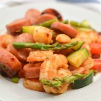 Shrimp and Sausage Veggie Skillet