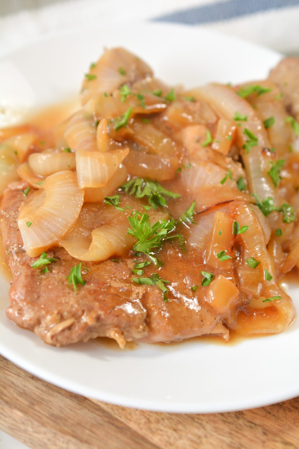 Smothered Pork Chops with Onions in Red Eye Gravy Sweet Pea's Kitchen
