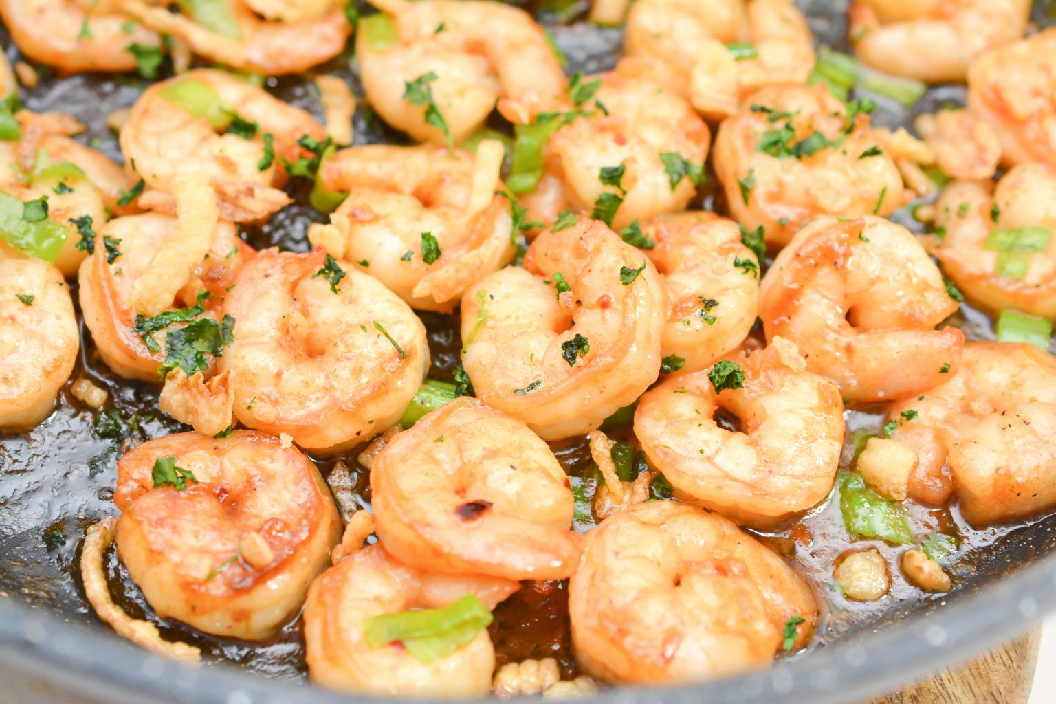 4 Minute Spicy Garlic Shrimp - Sweet Pea's Kitchen