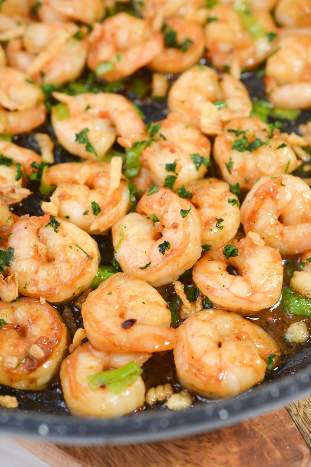 4 Minute Spicy Garlic Shrimp - Sweet Pea's Kitchen