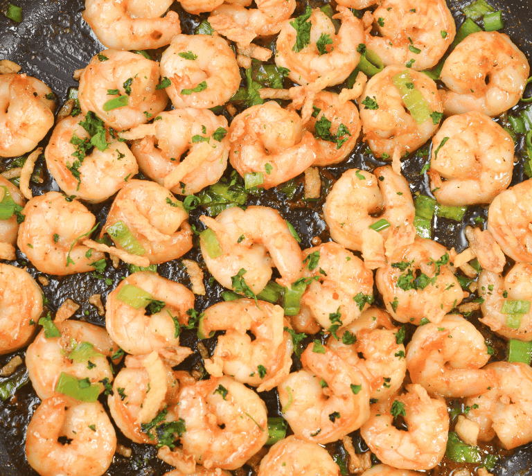 4 Minute Spicy Garlic Shrimp - Sweet Pea's Kitchen