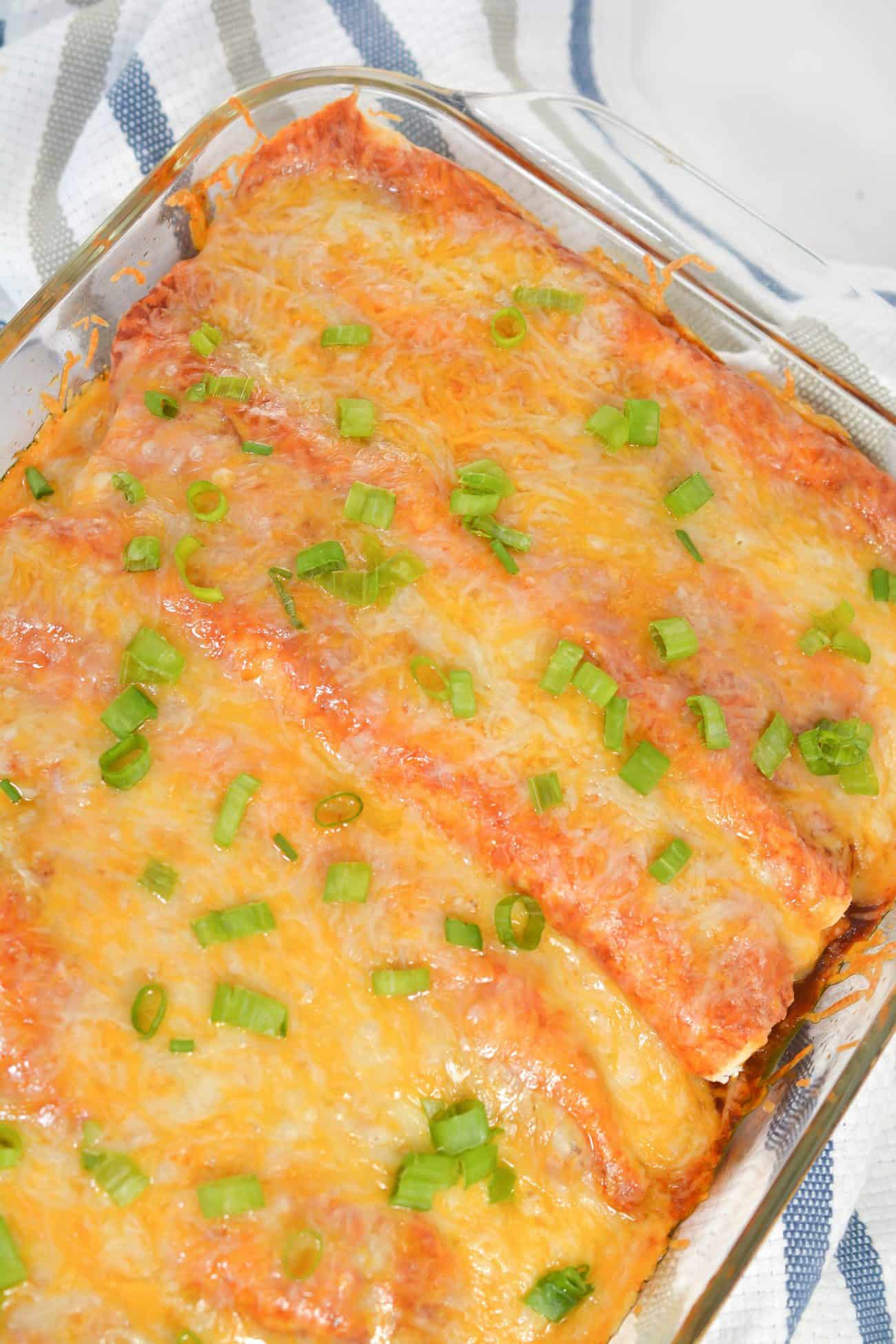 Baked Beef and Bean Enchiladas