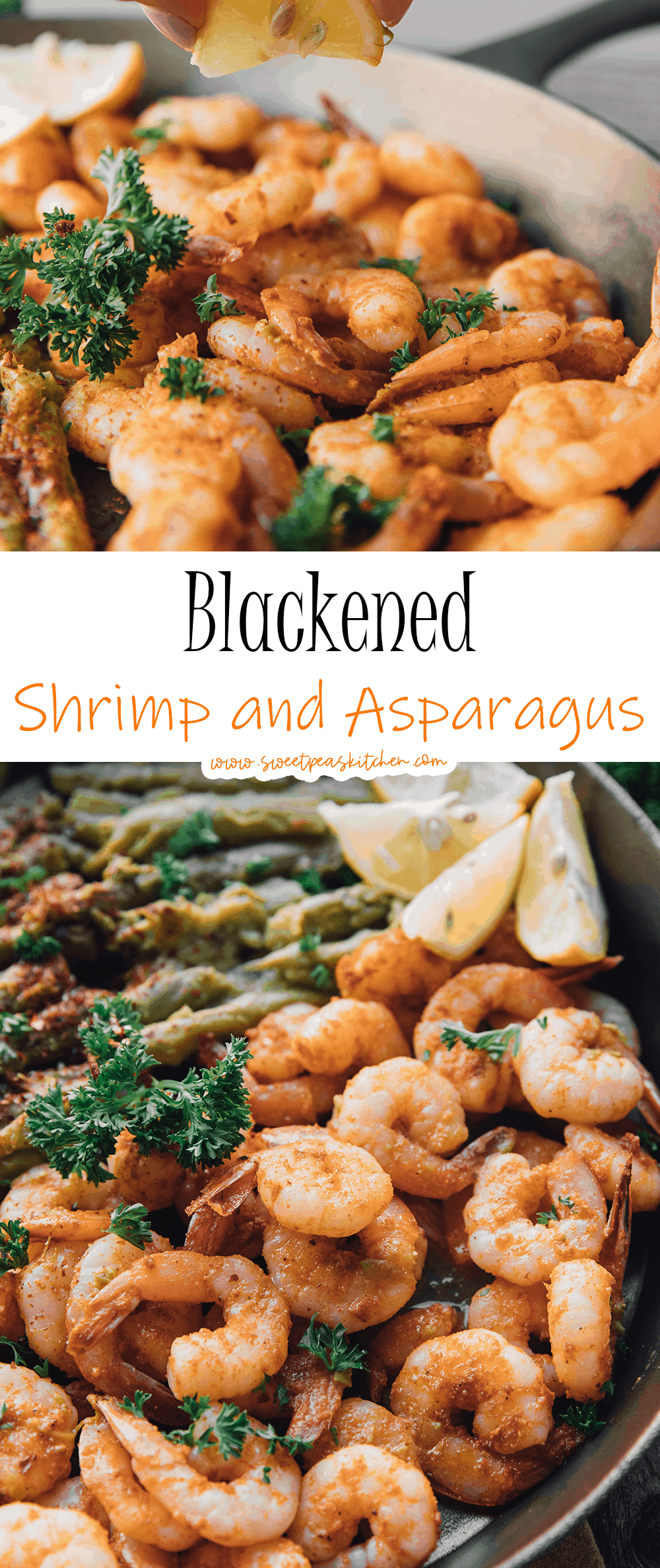 Blackened Shrimp and Asparagus