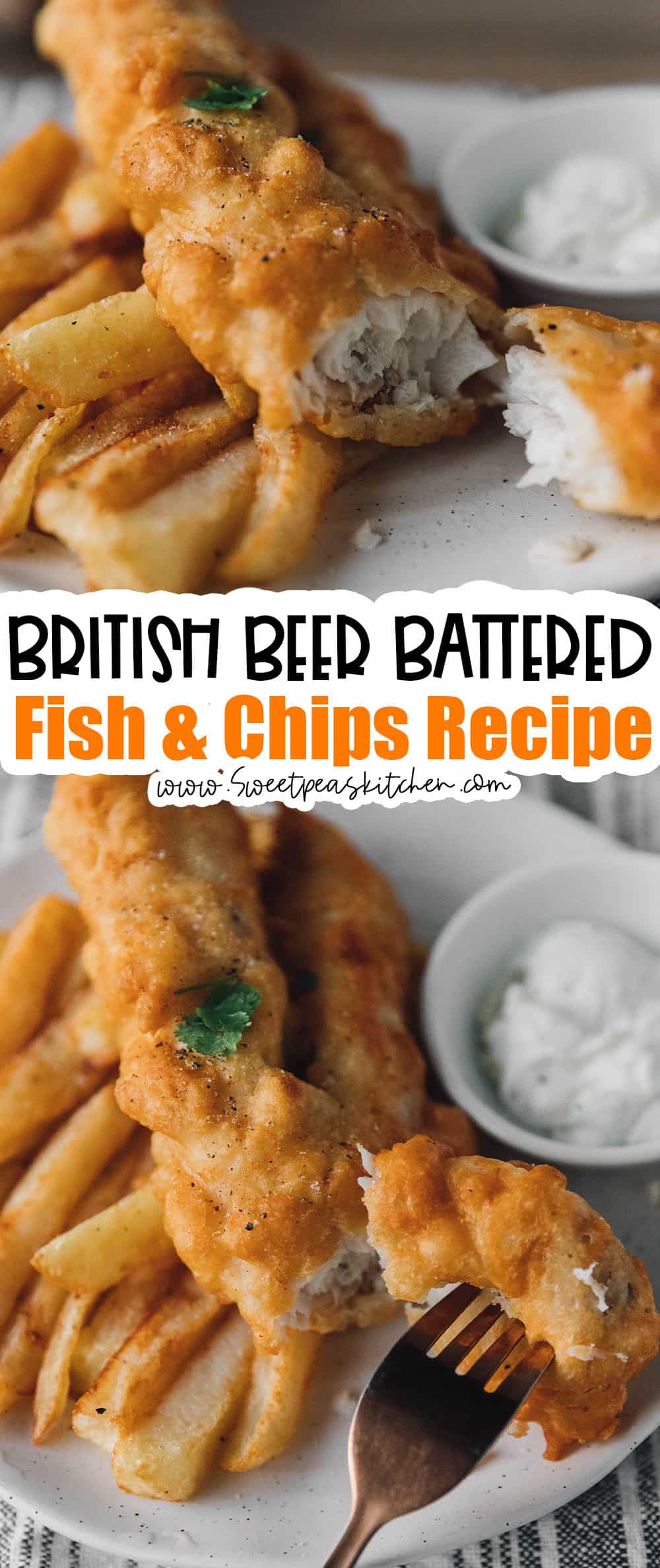 British Beer Battered Fish & Chips
