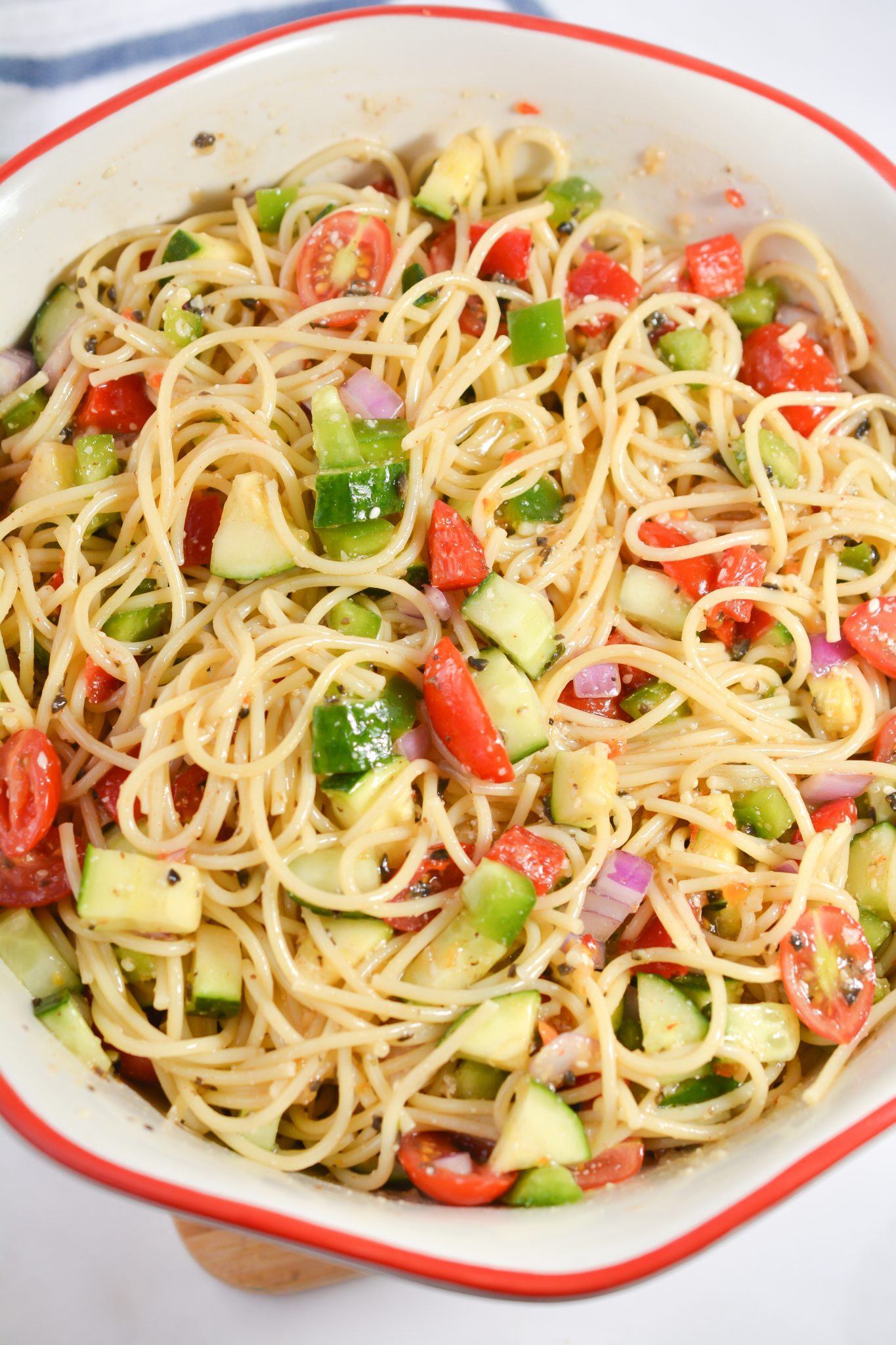 California Spaghetti Salad - Sweet Pea's Kitchen