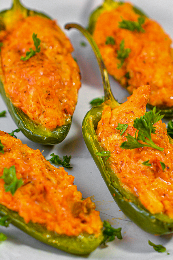 Parmesan Chicken Stuffed Peppers Recipe Sweet Pea's Kitchen