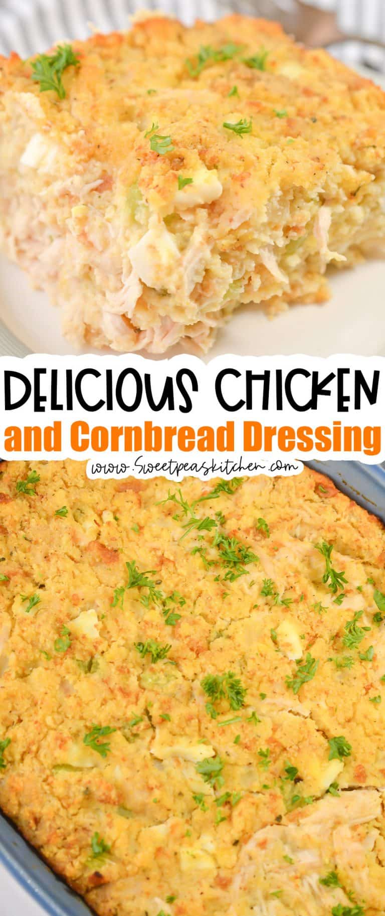 Chicken and Cornbread Dressing Sweet Pea's Kitchen