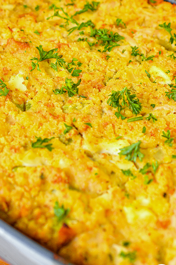 Best Ever Low-Carb Cornbread Stuffing Recipe - Sweet Pea's Kitchen