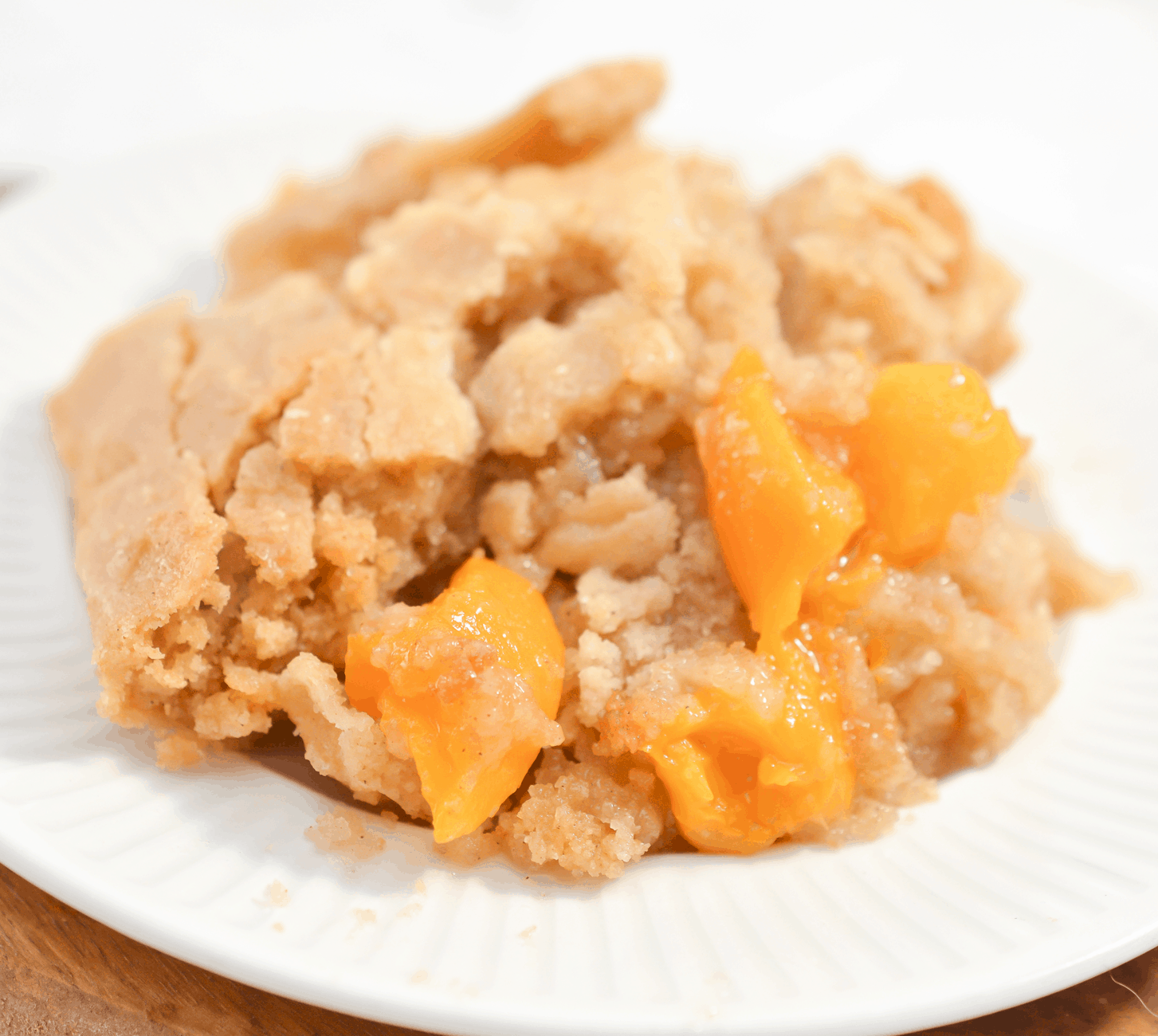 Cookie Crusted Peach Cobbler image