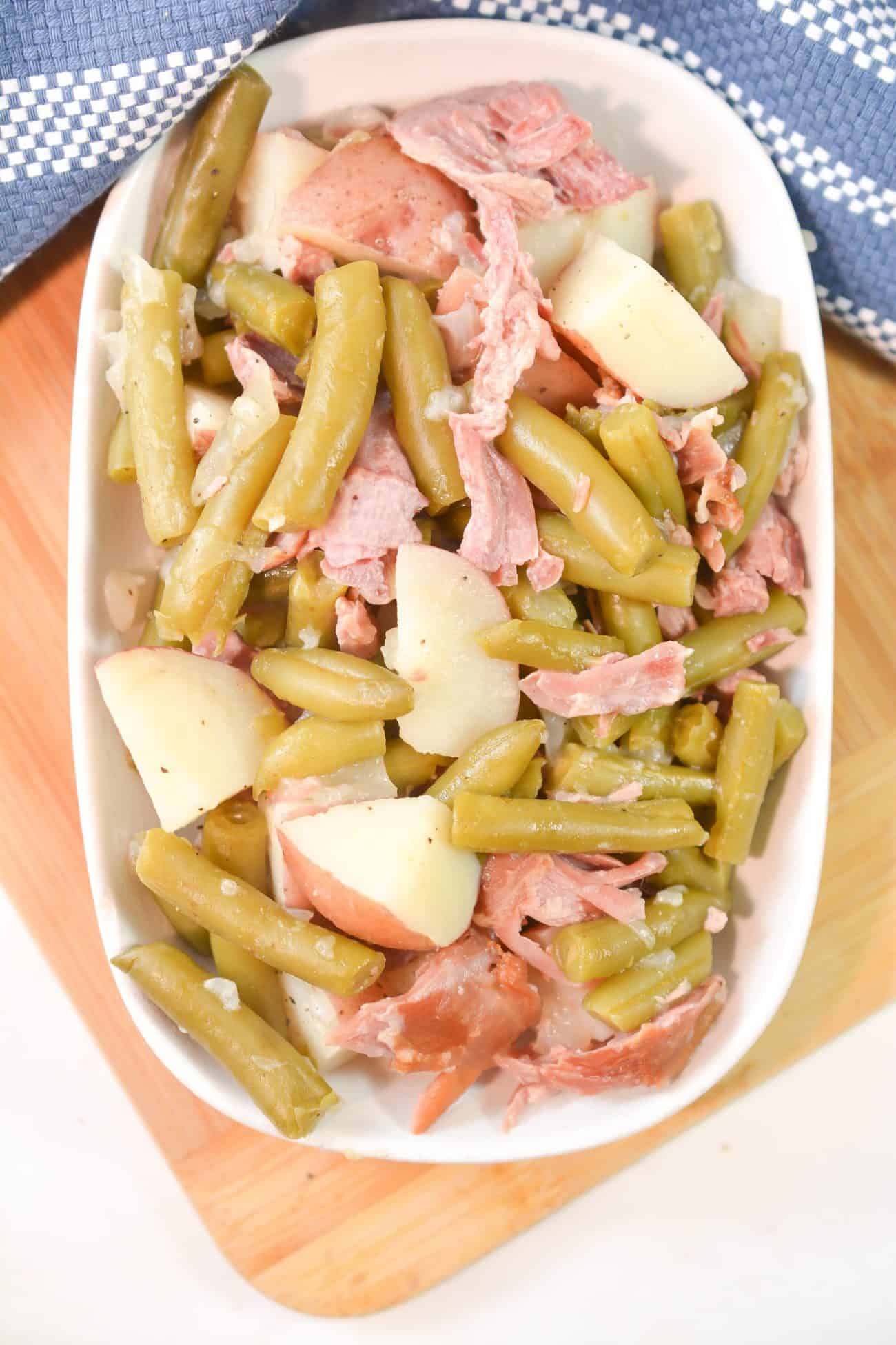 Country Style Green Beans with Red Potatoes