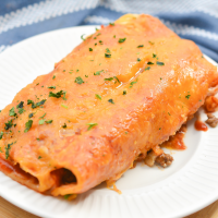 Easy Cheesy Ground Beef Enchiladas