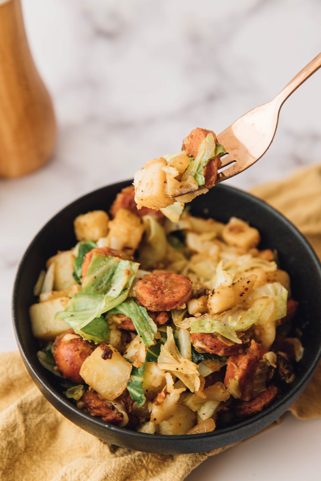 Kielbasa Cabbage Potato Skillet Sweet Pea's Kitchen