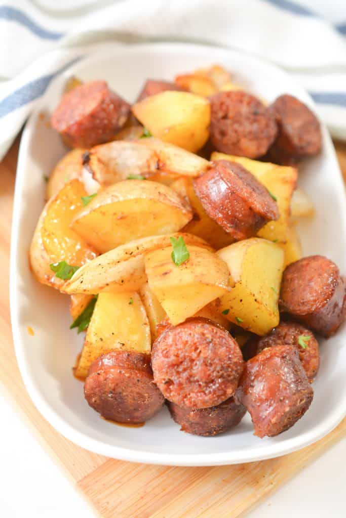 One Pan Oven Roasted Potatoes, Sausage and Peppers Sweet Pea's Kitchen