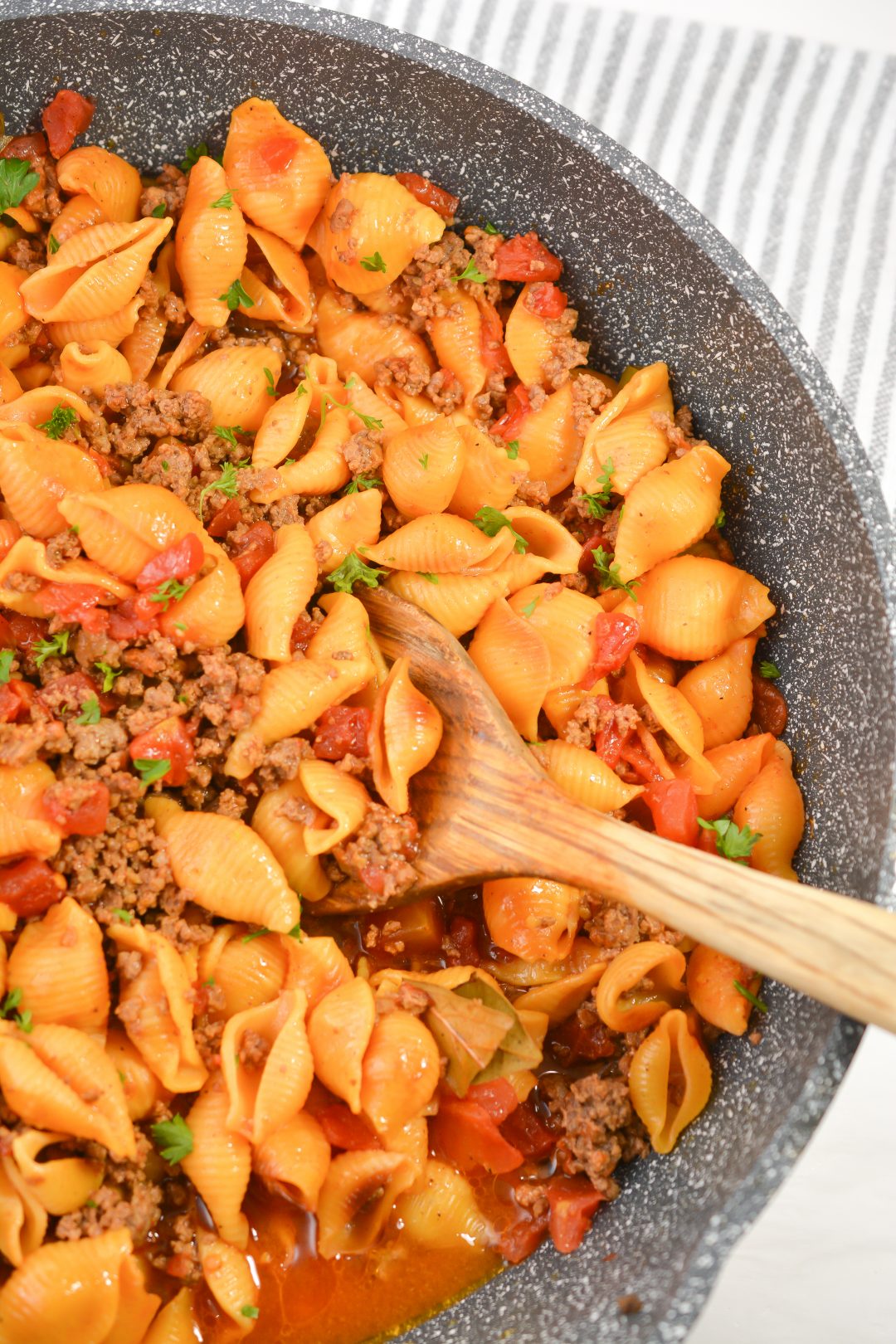 Pasta Shells with Ground Beef Sweet Pea's Kitchen