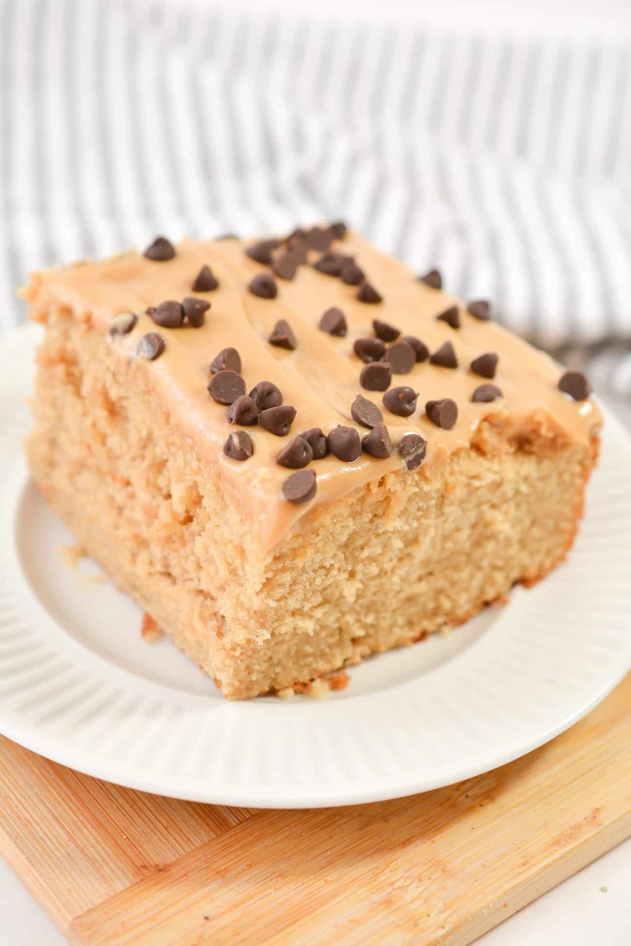 Peanut Butter Cake with Peanut Butter Frosting