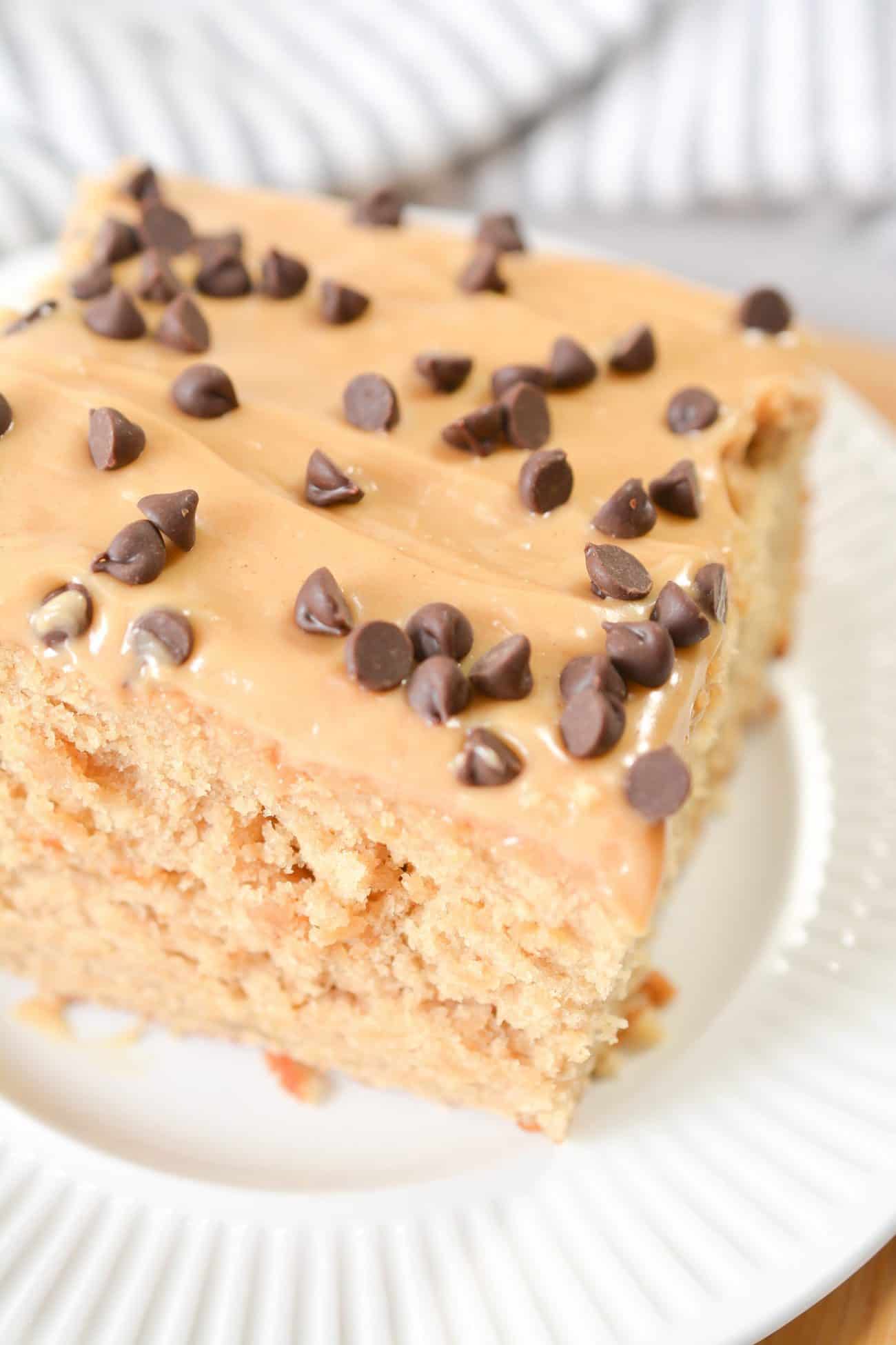 Peanut Butter Cake with Peanut Butter Frosting
