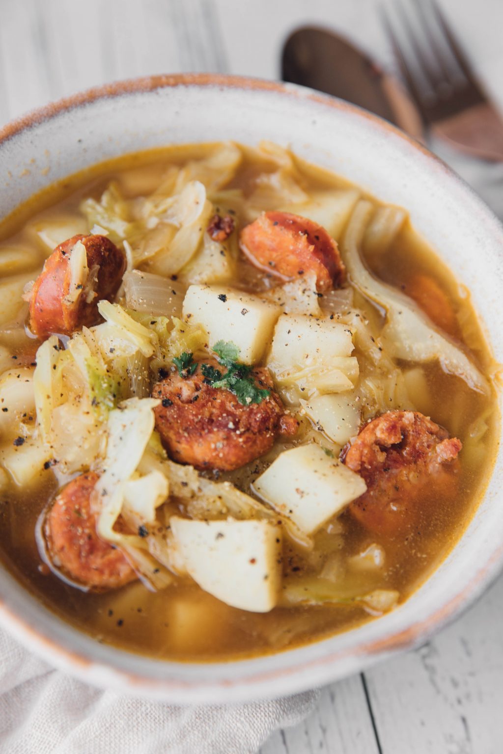 Polish Kielbasa and Cabbage Soup Sweet Pea's Kitchen