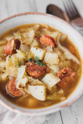 Polish Kielbasa and Cabbage Soup