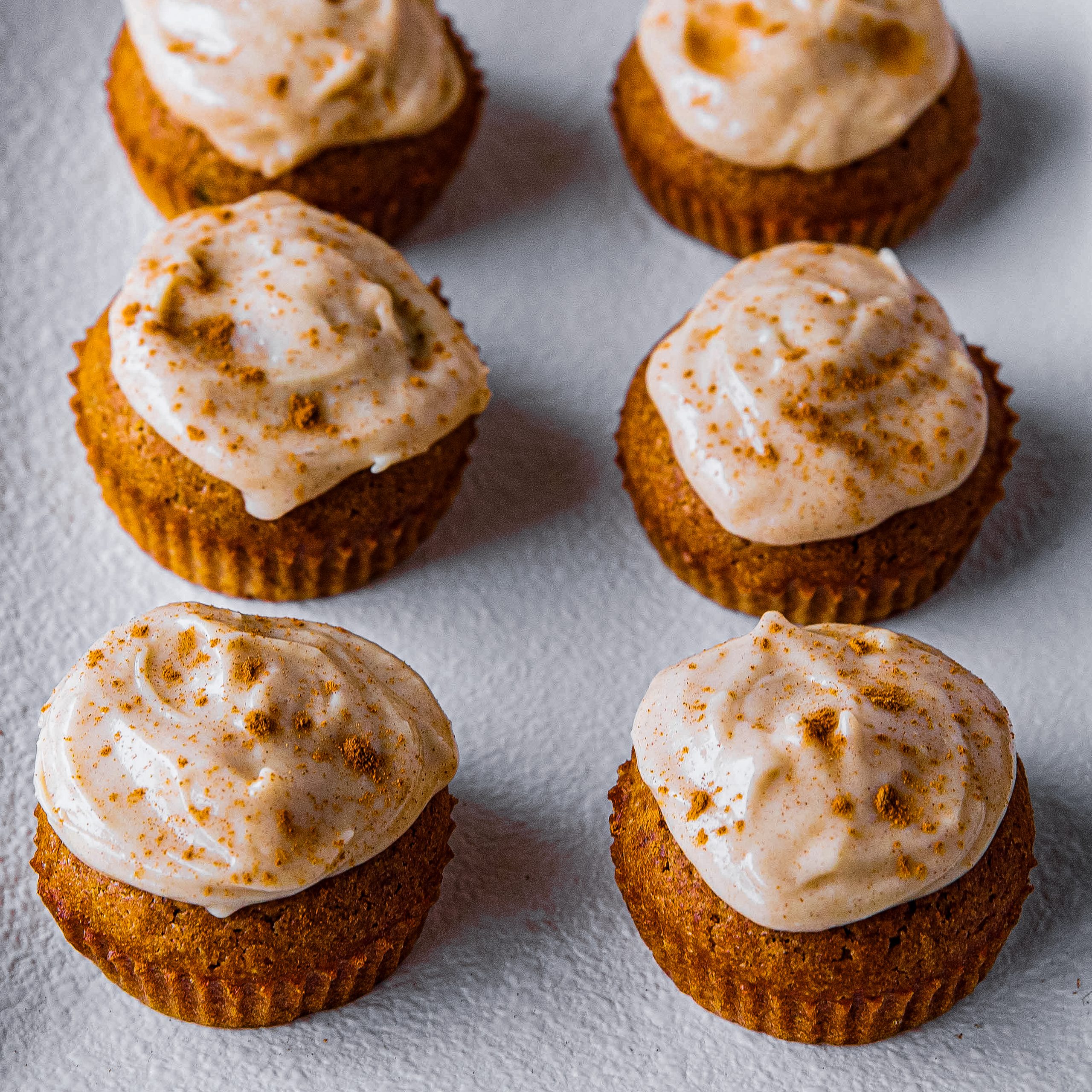 Pumpkin Spice Cupcakes with Cinnamon Frosting
