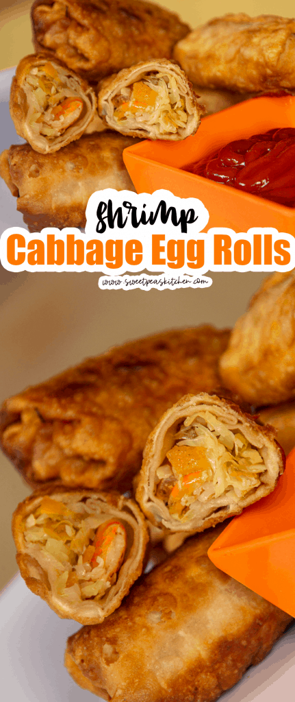 Shrimp and Cabbage Egg Rolls - Sweet Pea's Kitchen