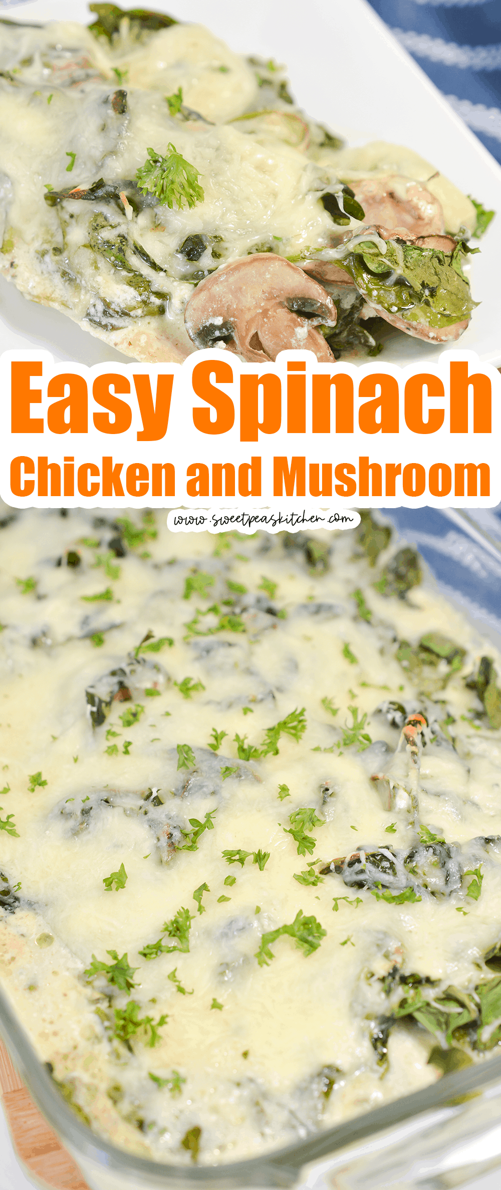Spinach Chicken and Mushroom