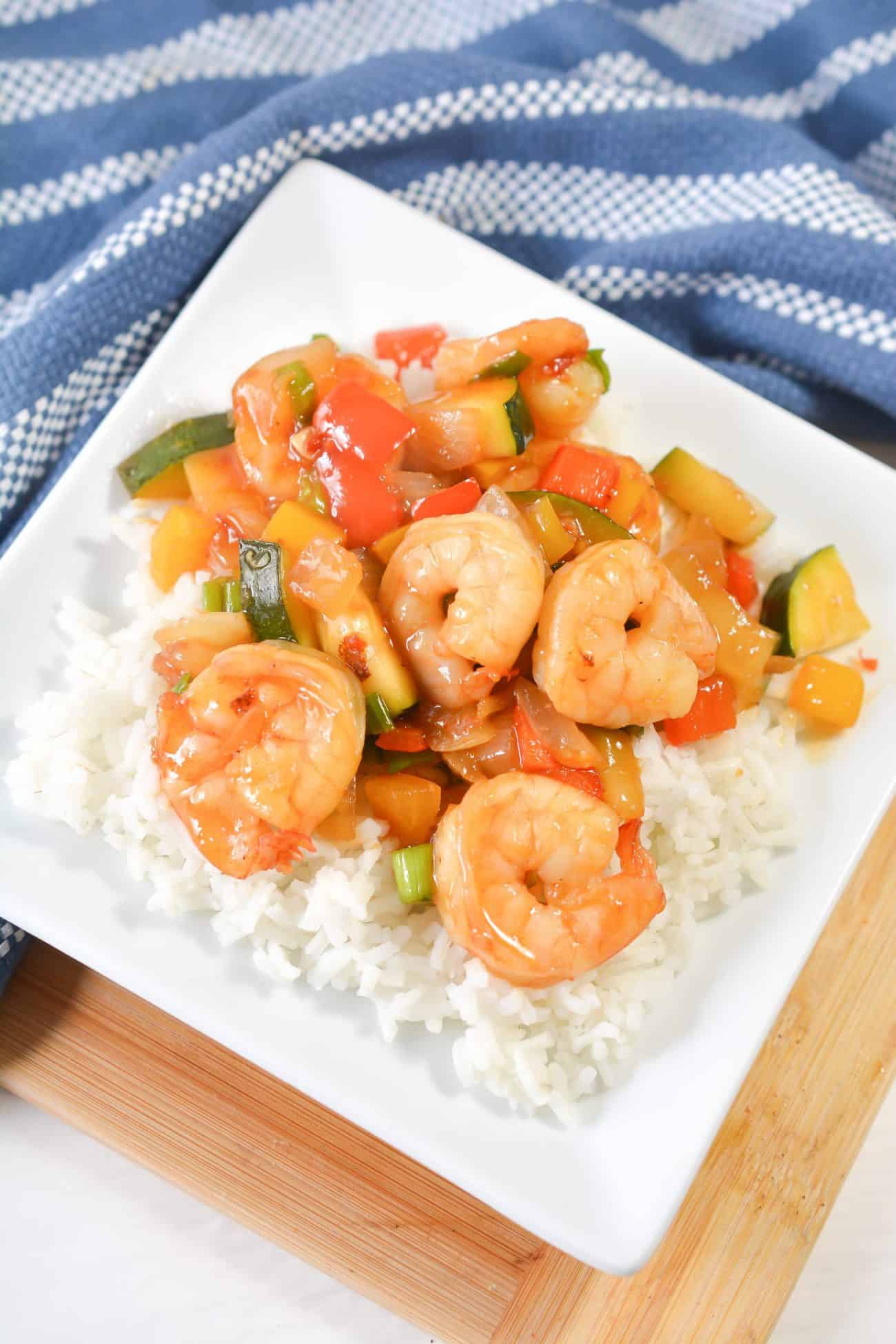 Sweet Chili Shrimp Stir Fry - Sweet Pea's Kitchen