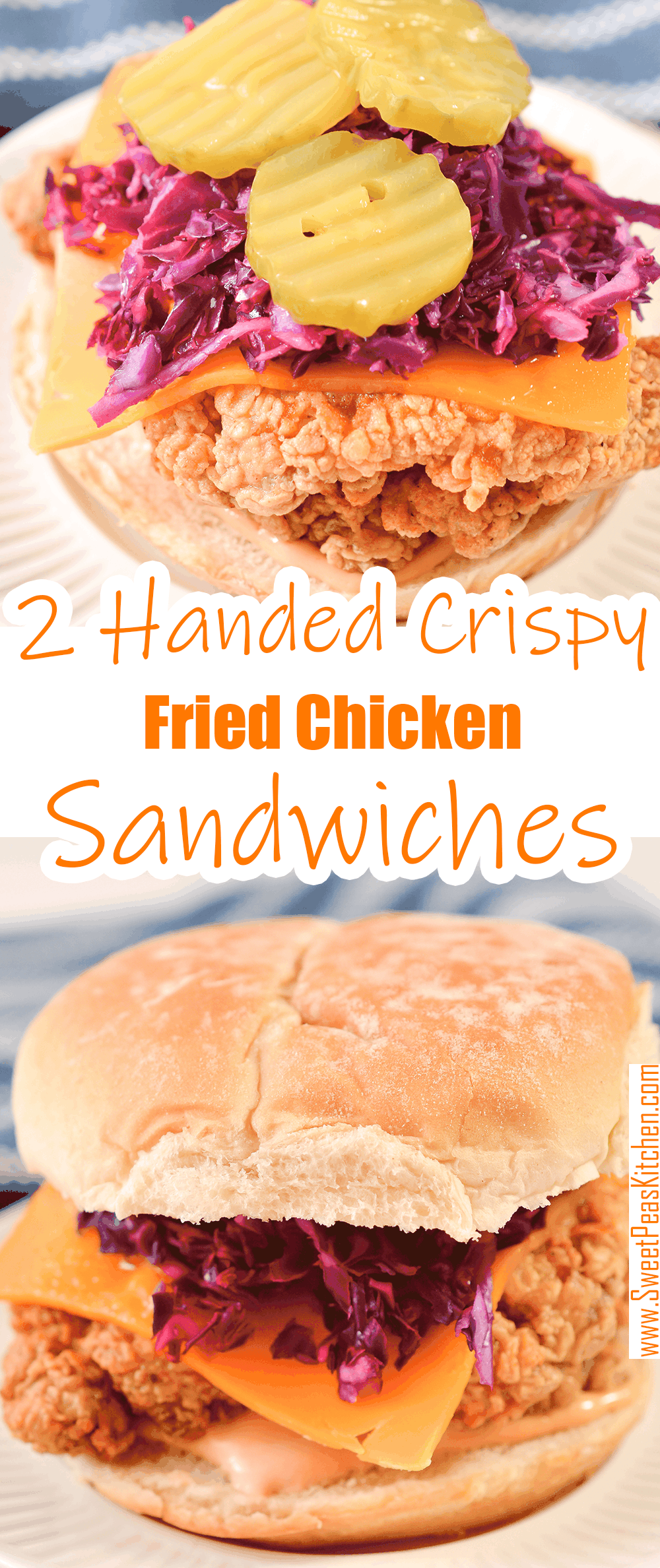2 Handed Crispy Fried Chicken Sandwiches