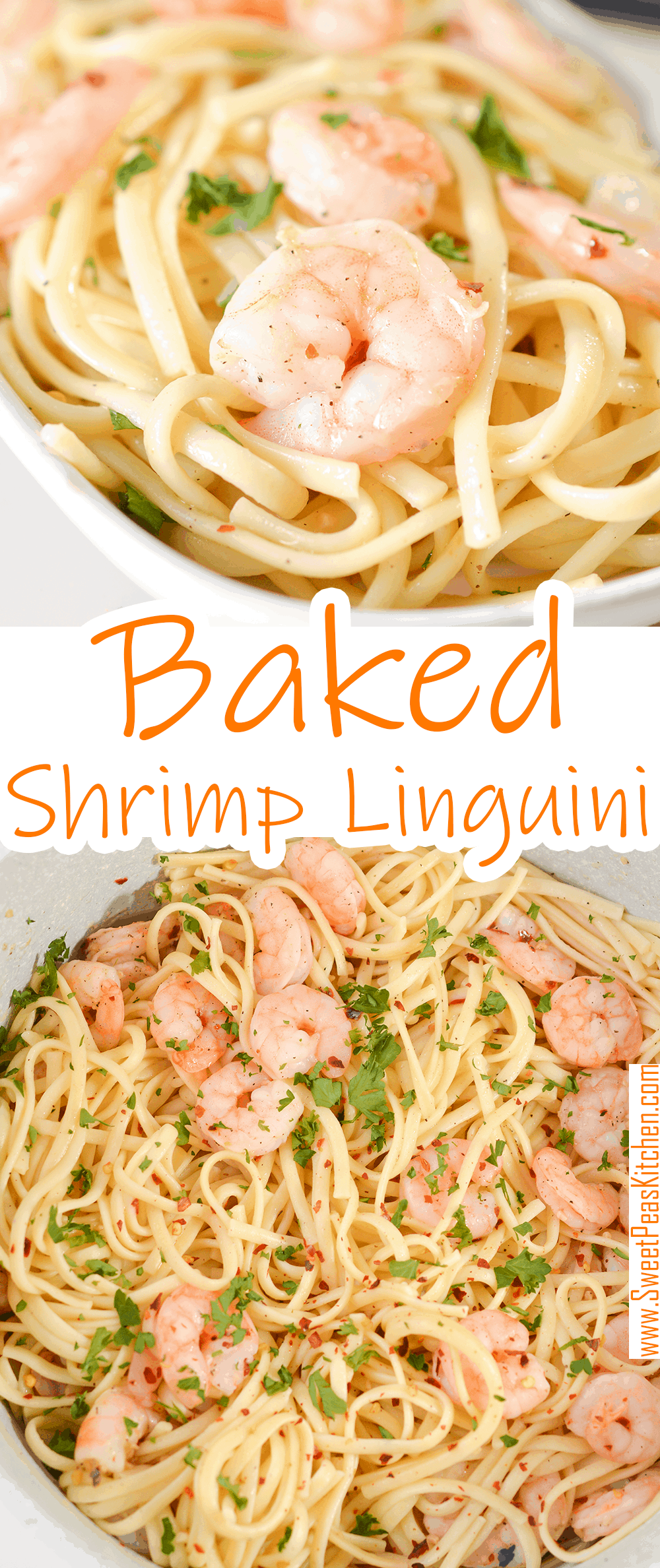 Baked Shrimp Linguini