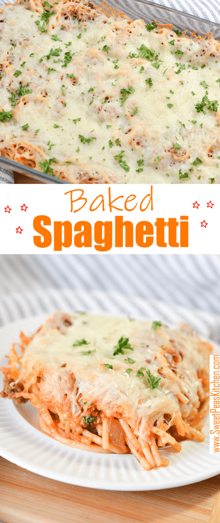 How To Make Baked Spaghetti - Easy Recipe - Sweet Pea's Kitchen