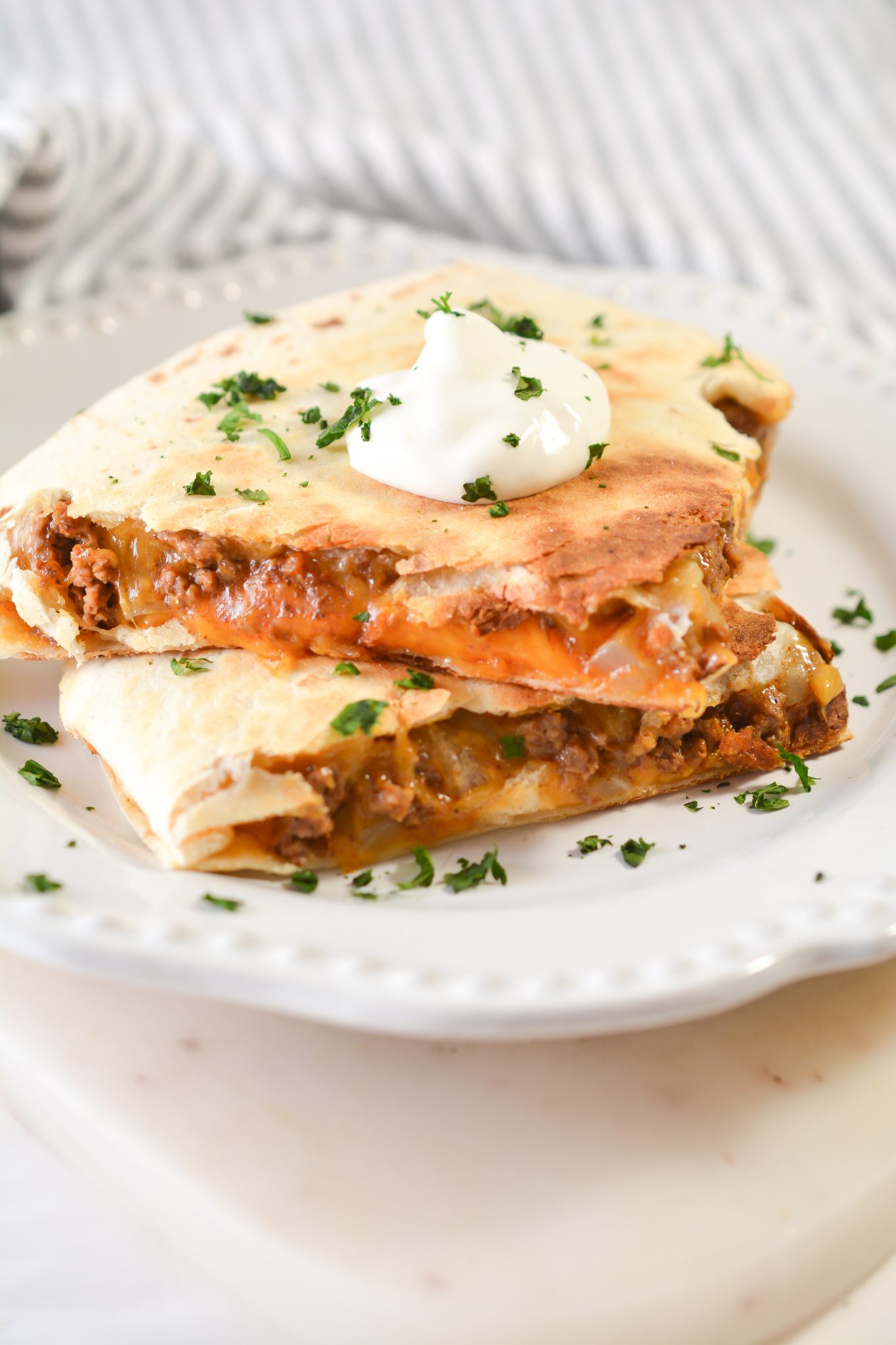 Beef and Cheese Quesadilla Sweet Pea's Kitchen