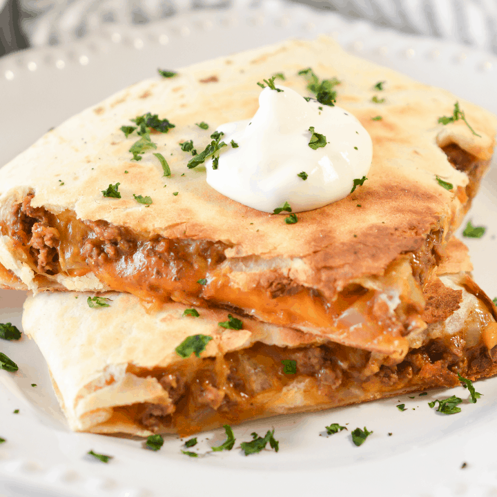 Beef And Cheese Quesadilla - Sweet Pea's Kitchen